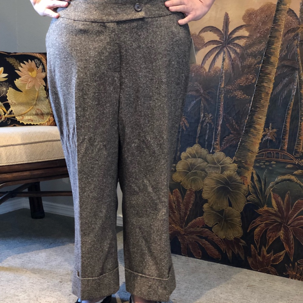 NWT Brown Tweed Caslon Pants